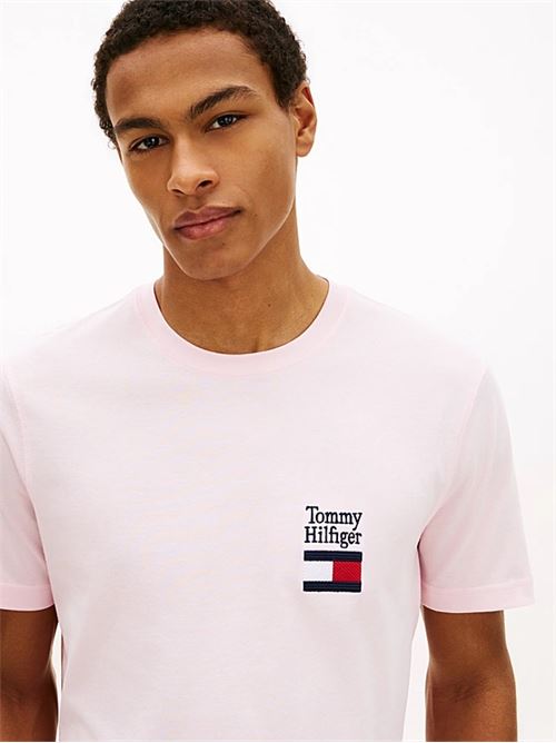 brand love text stack tee TOMMY HILFIGER | MW0MW42367TPB